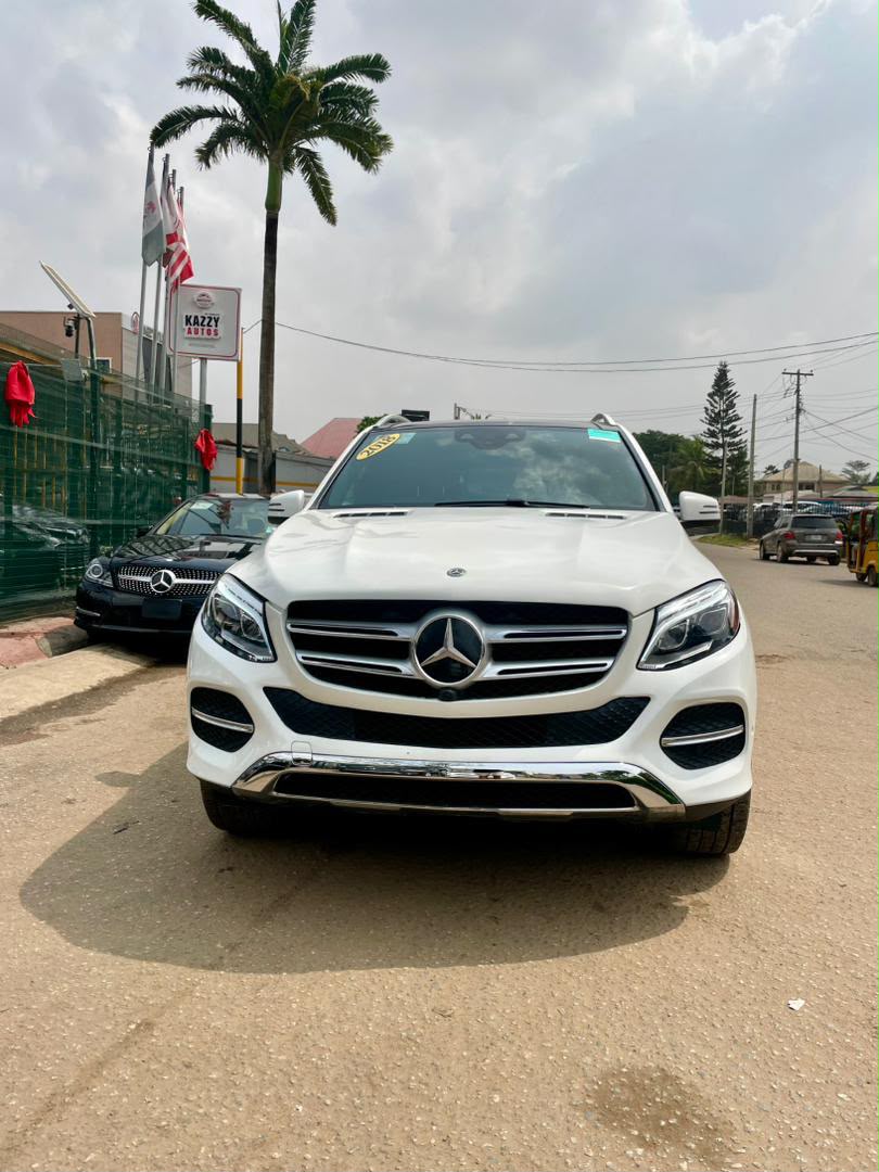 White Mercedes-Benz SUV viewed from the front