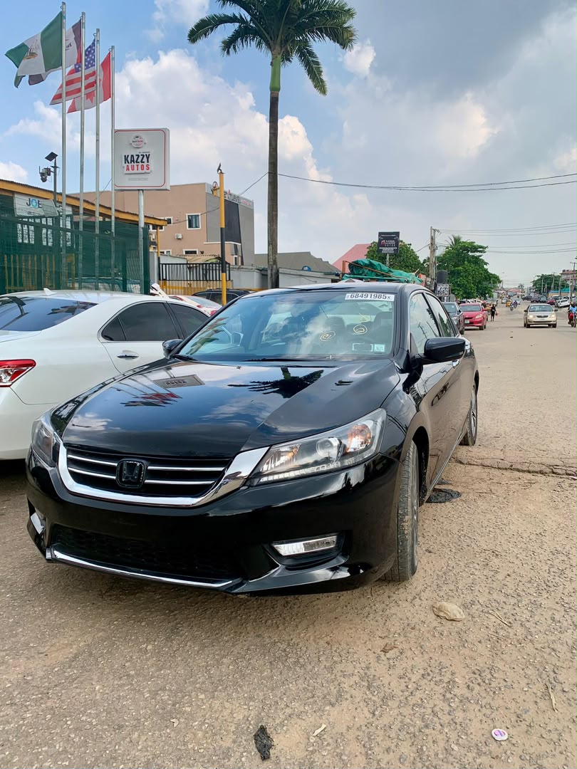 Black Honda Accord photographed at Kazzy Autos